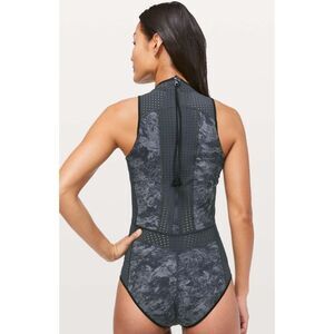 NWOT  Lululemon Beach Break Paddlesuit, Washed Marble Titanium, Sz 8, $128